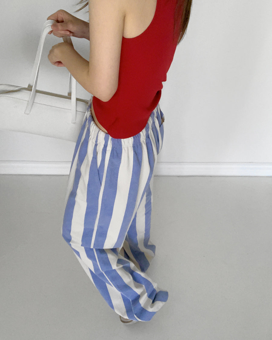 striped string pants