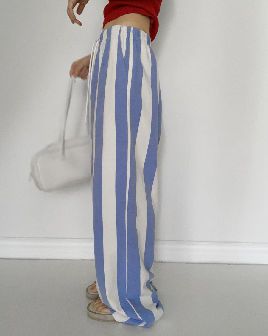 striped string pants