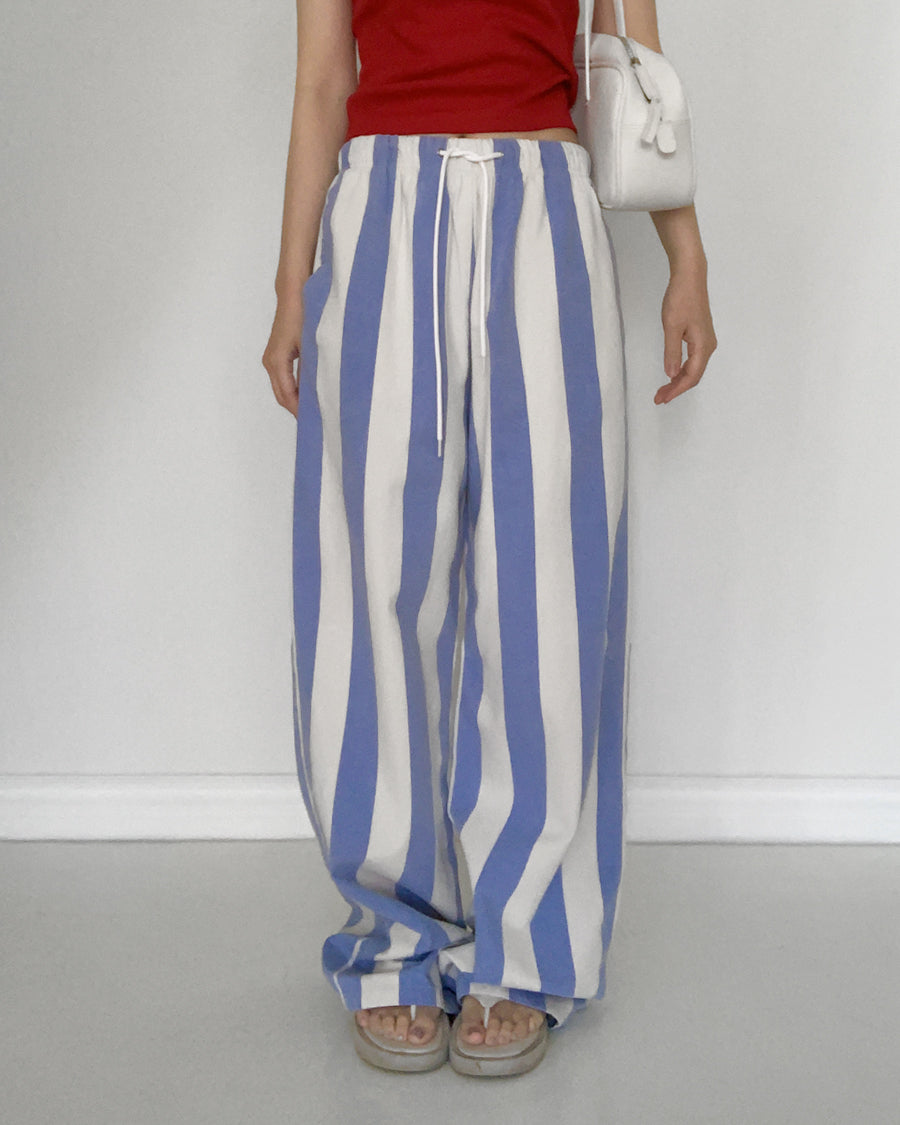 striped string pants