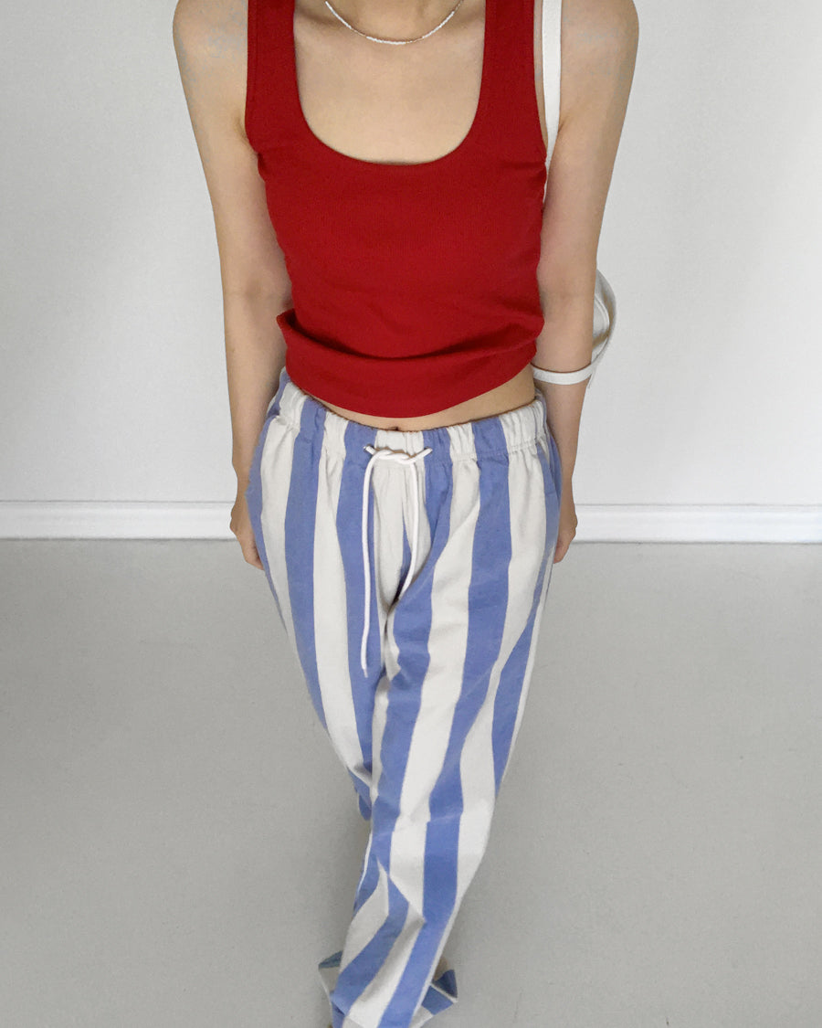 striped string pants