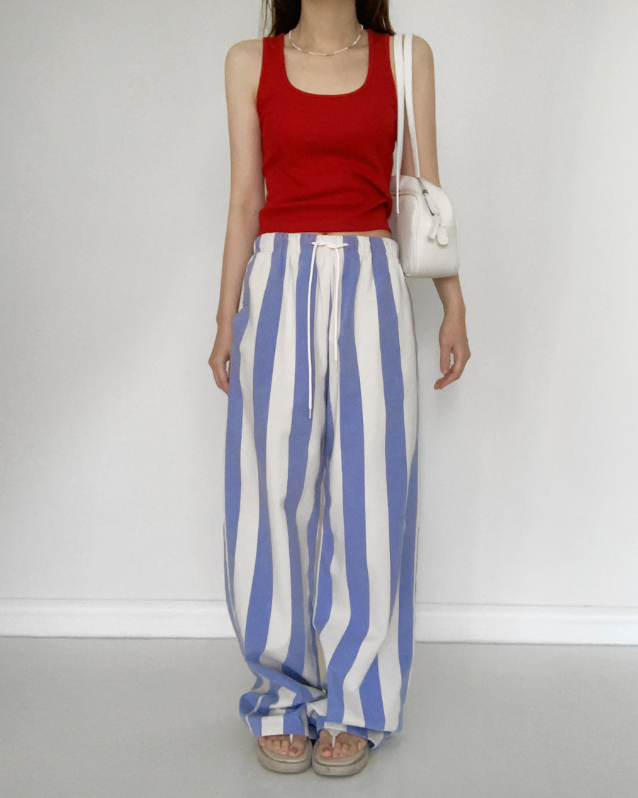 striped string pants