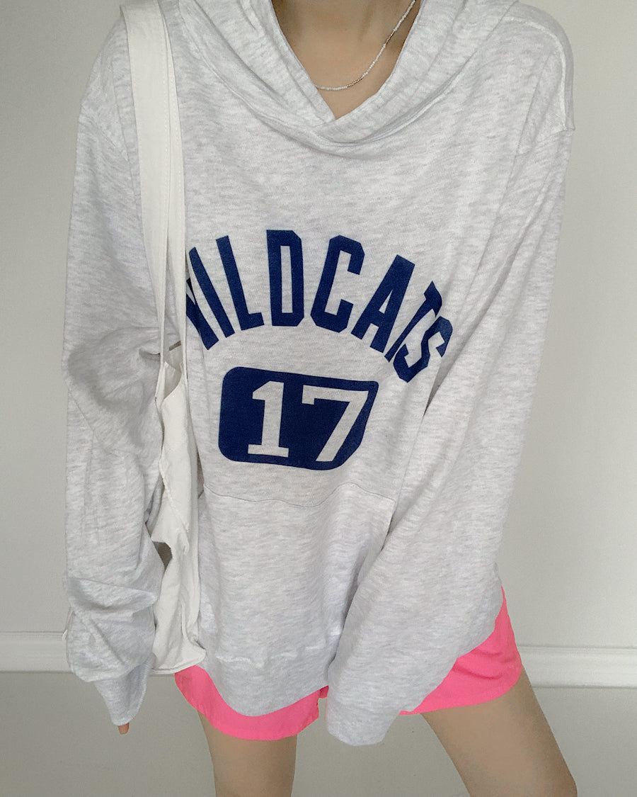 Wildcats Lightweight Terry Hoodie (light heather)