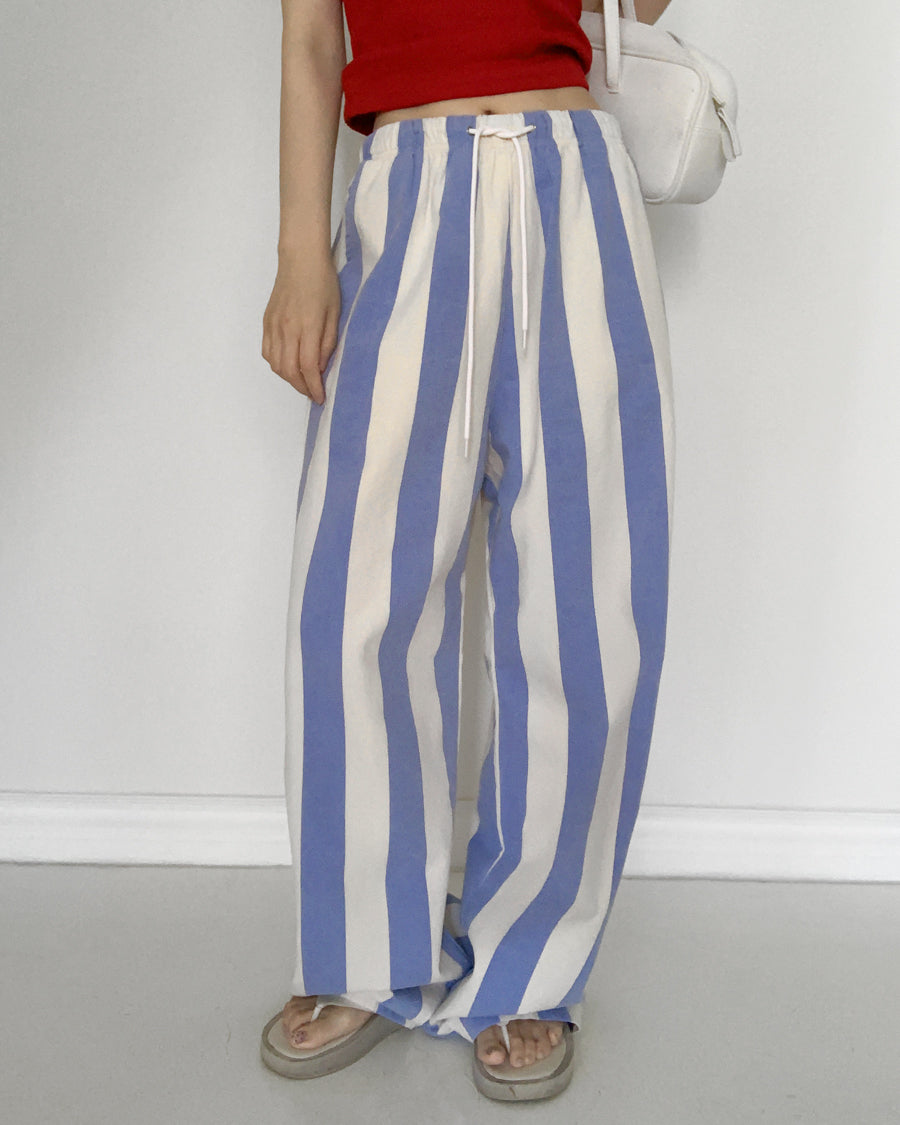 striped string pants