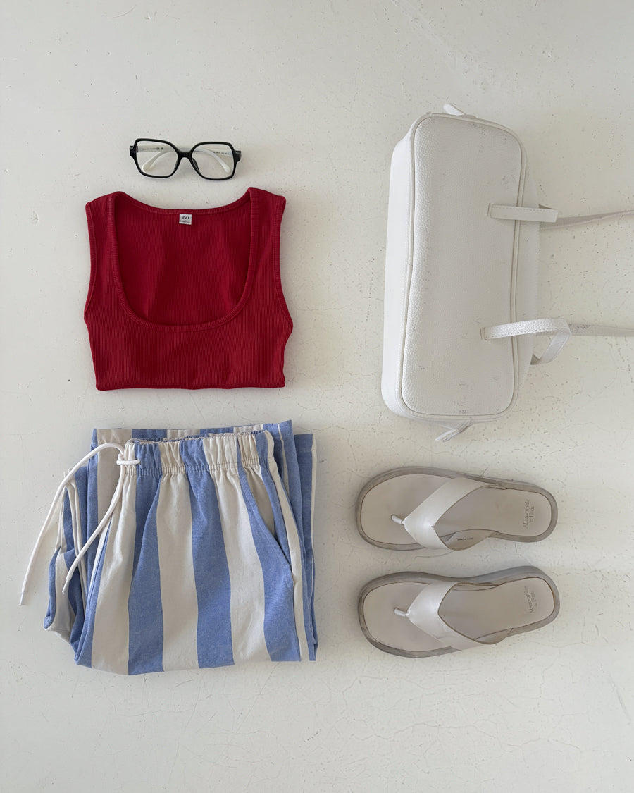 striped string pants