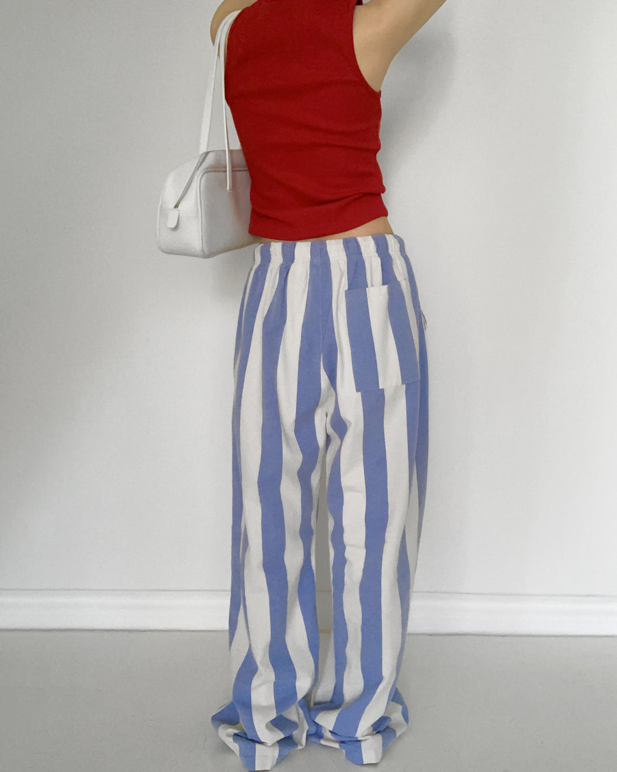 striped string pants