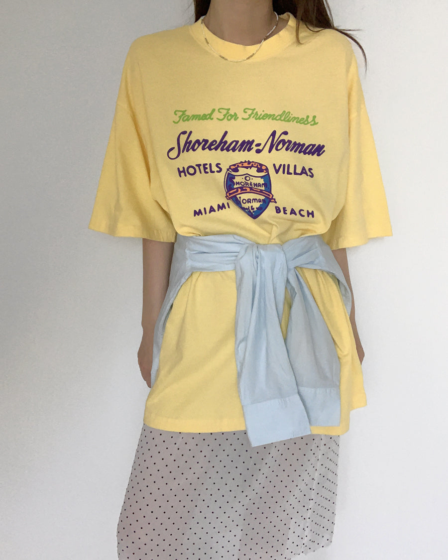 shoreham graphic tee (yellow)