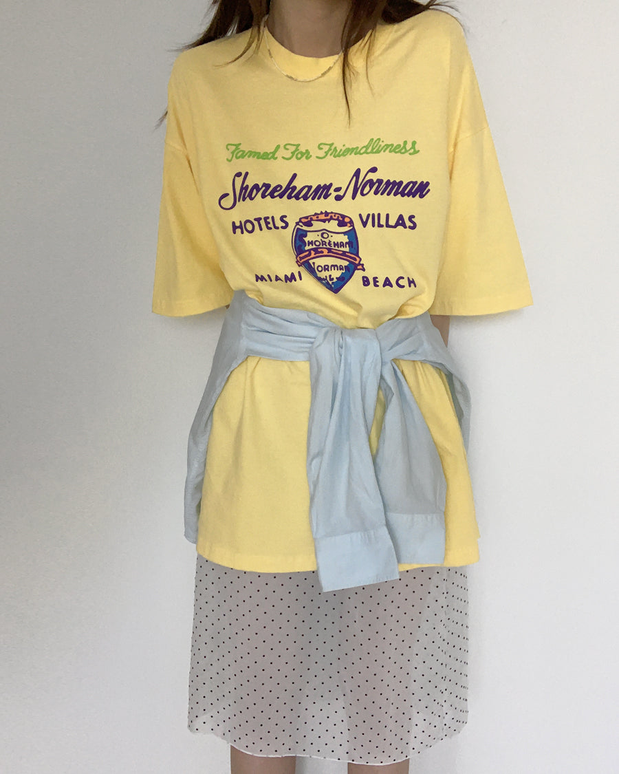 shoreham graphic tee (yellow)