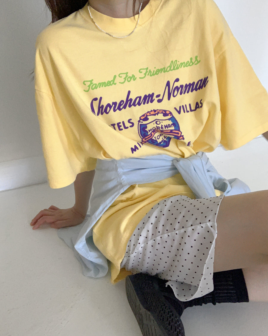 shoreham graphic tee (yellow)