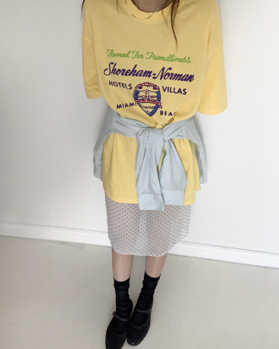shoreham graphic tee (yellow)