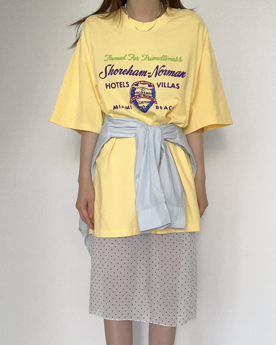 shoreham graphic tee (yellow)