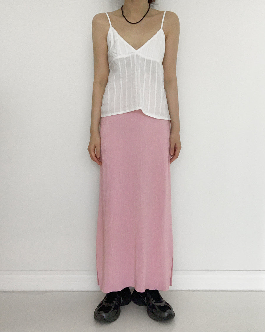 crinkle silhouette skirt