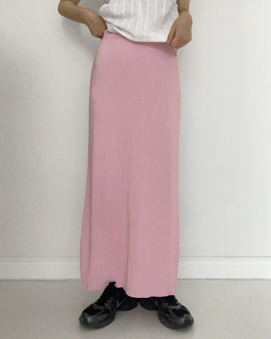 crinkle silhouette skirt