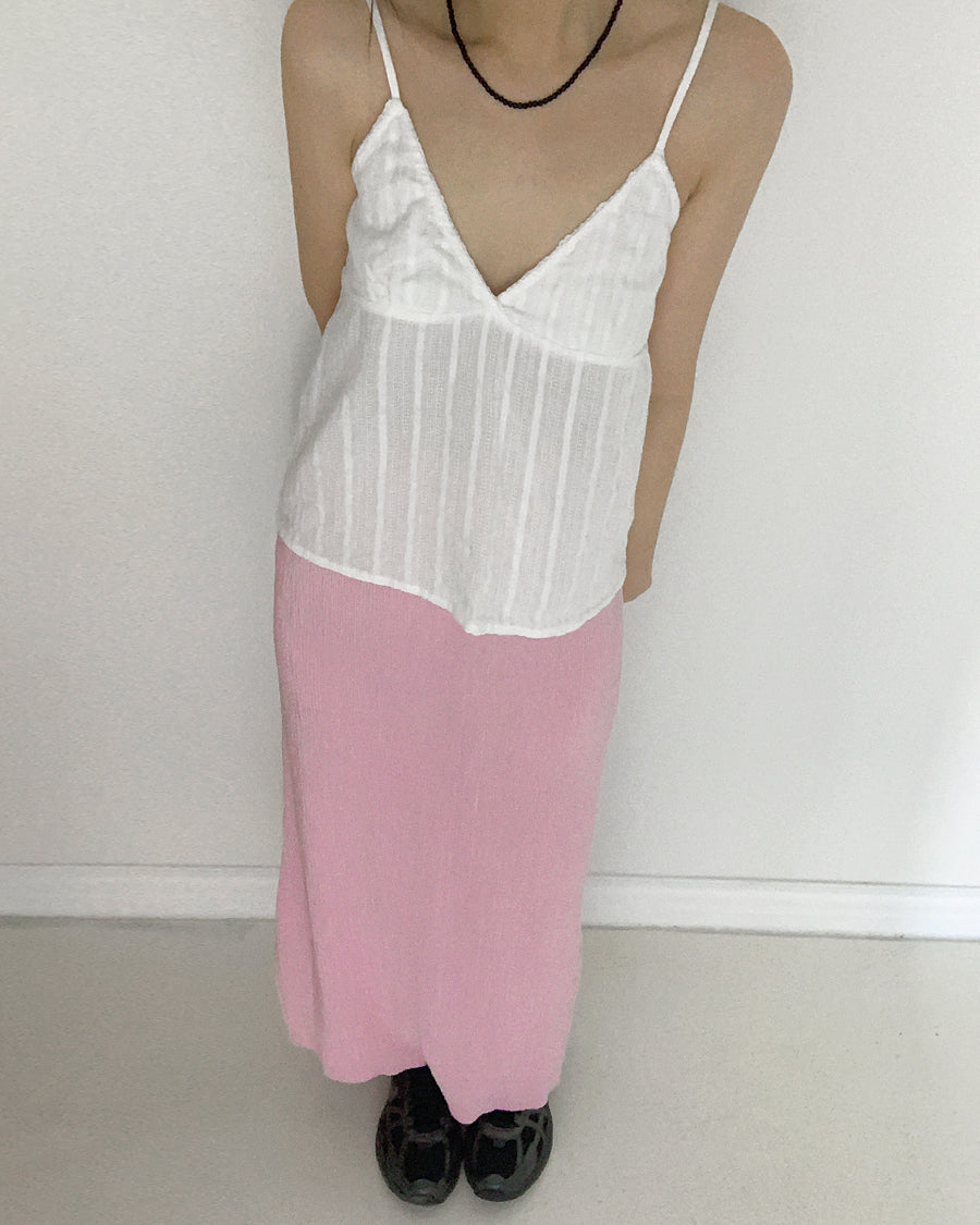 crinkle silhouette skirt
