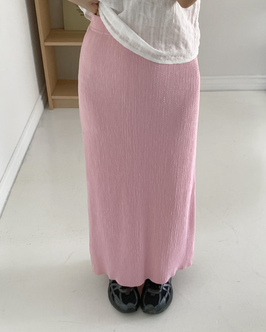 crinkle silhouette skirt