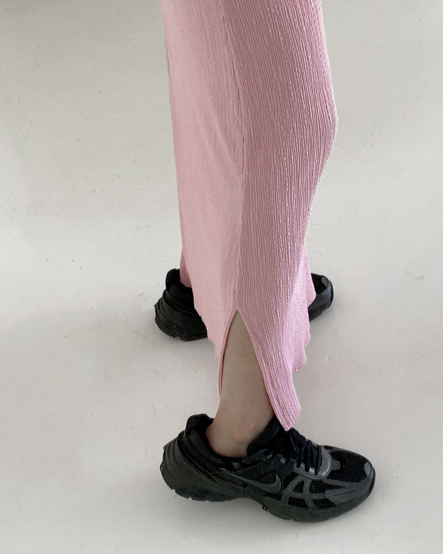 crinkle silhouette skirt