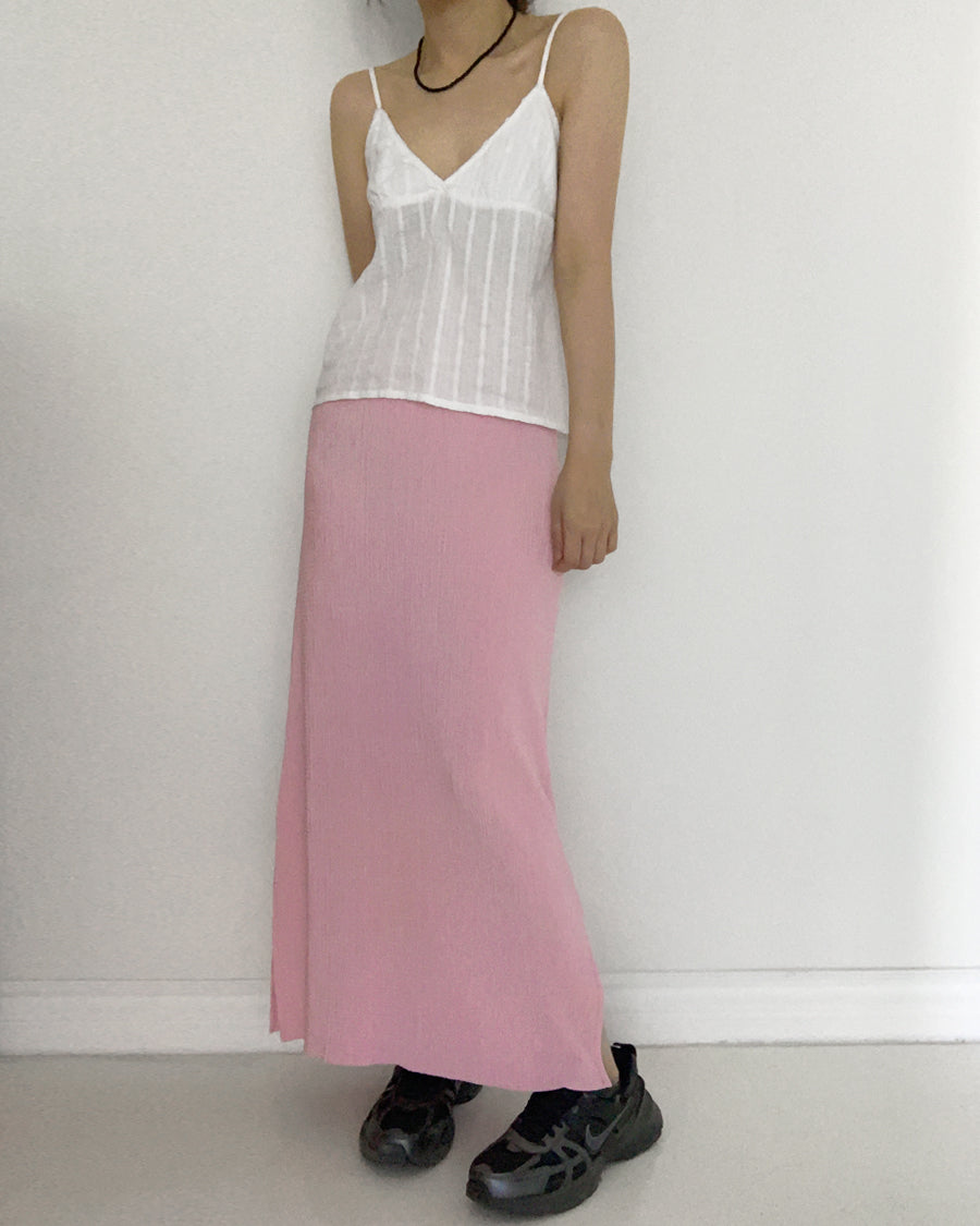 crinkle silhouette skirt