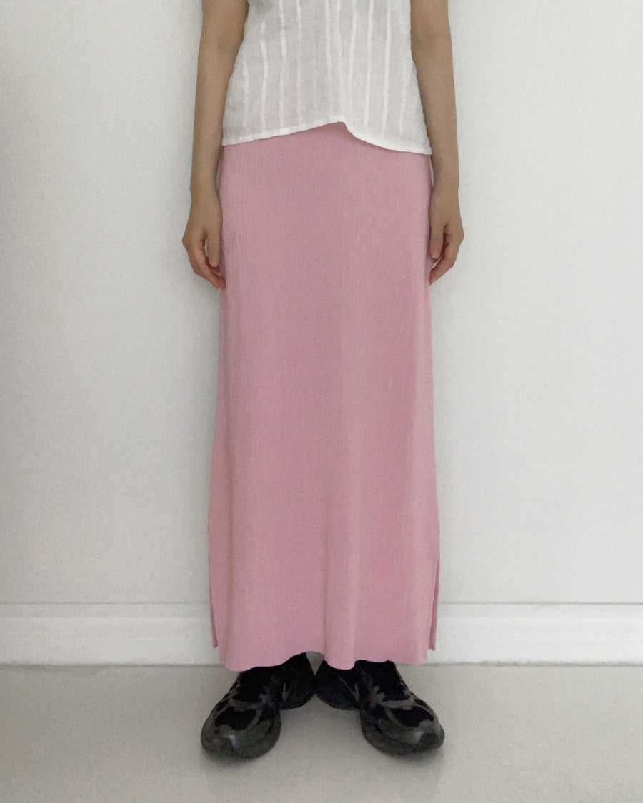 crinkle silhouette skirt